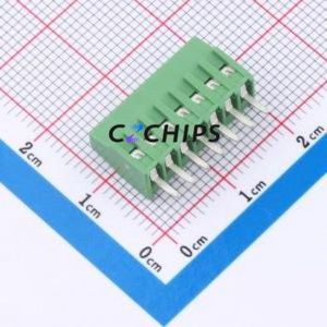 282834-7 Screw Terminal Block Through hole Component (THT),P=2.54mm Connector 2.54mm Green Through Hole 1 - Product Image 2
