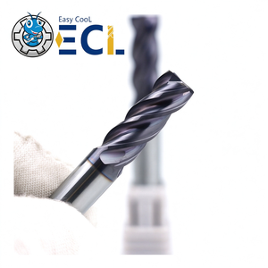 Fraise carrée en carbure Easy Cool à 4 cannelures, revêtement AlTiN, OEM/ODM pour découpe CNC de précision - Product Image 1