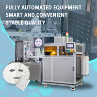 Machine de pliage entièrement automatique pour masques cosmétiques avec contrôle servo et écran tactile PLC