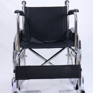 Fauteuil roulant pliant léger avec frein arrière pour personnes âgées et handicapées, aide à la mobilité manuelle à quatre roues - Product Image 2