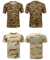 Usine Camouflage T-Shirt À Manches Courtes Unisexe Camouflage Outfit Tactique D'été Camouflage Uniformes