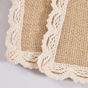 מתוק בית אוסף 100% פשתן מפיות לחדר אוכל מלבן ארוג בד רך עמיד שולחן מחצלת סט - Product Image 3