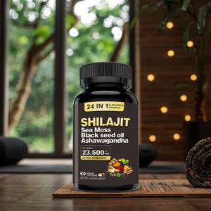 Capsules de Shilajit de l'Himalaya 100% Pures et Naturelles de <span class=keywords><strong>Source</strong></span> Directe, Complément Alimentaire Biologique 1000mg, Capsules de Shilajit et de Mousse Marine - Product Image 4