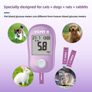 Bandelettes de test de glycémie <span class=keywords><strong>pour</strong></span> animaux de compagnie (chats et chiens) - Kit de glucomètre vétérinaire rapide et précis <span class=keywords><strong>pour</strong></span> petits échantillons de sang, <span class=keywords><strong>pour</strong></span> animaux diabétiques - Product Image 3