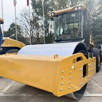 Rouleau compresseur routier d'occasion de Chine, 33 tonnes, grand rouleau vibratoire à tambour unique, prix du compacteur de terre