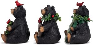 Juego <span class=keywords><strong>de</strong></span> 3 adornos navideños, oso <span class=keywords><strong>de</strong></span> La <span class=keywords><strong>Paz</strong></span>, negro y verde, regalo <span class=keywords><strong>de</strong></span> Navidad familiar, figuritas <span class=keywords><strong>de</strong></span> oso <span class=keywords><strong>de</strong></span> resina - Product Image 4