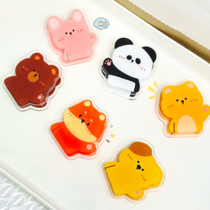 Clip décoratif transparent en acrylique personnalisé, motif dessin animé, forme sur mesure, haute qualité, pour animaux, cadeau, souvenir, scellage - Product Image 1