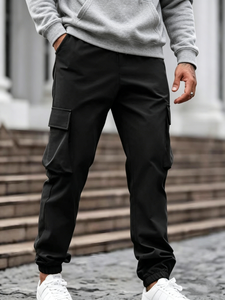 <span class=keywords><strong>Pantaloni</strong></span> <span class=keywords><strong>Cargo</strong></span> Casual da Uomo Jiaer OEM, Vestibilità Comoda, Elasticizzati, Autunnali, con Coulisse, Tattici, Regolari, con Tasche Multiple - Product Image 5