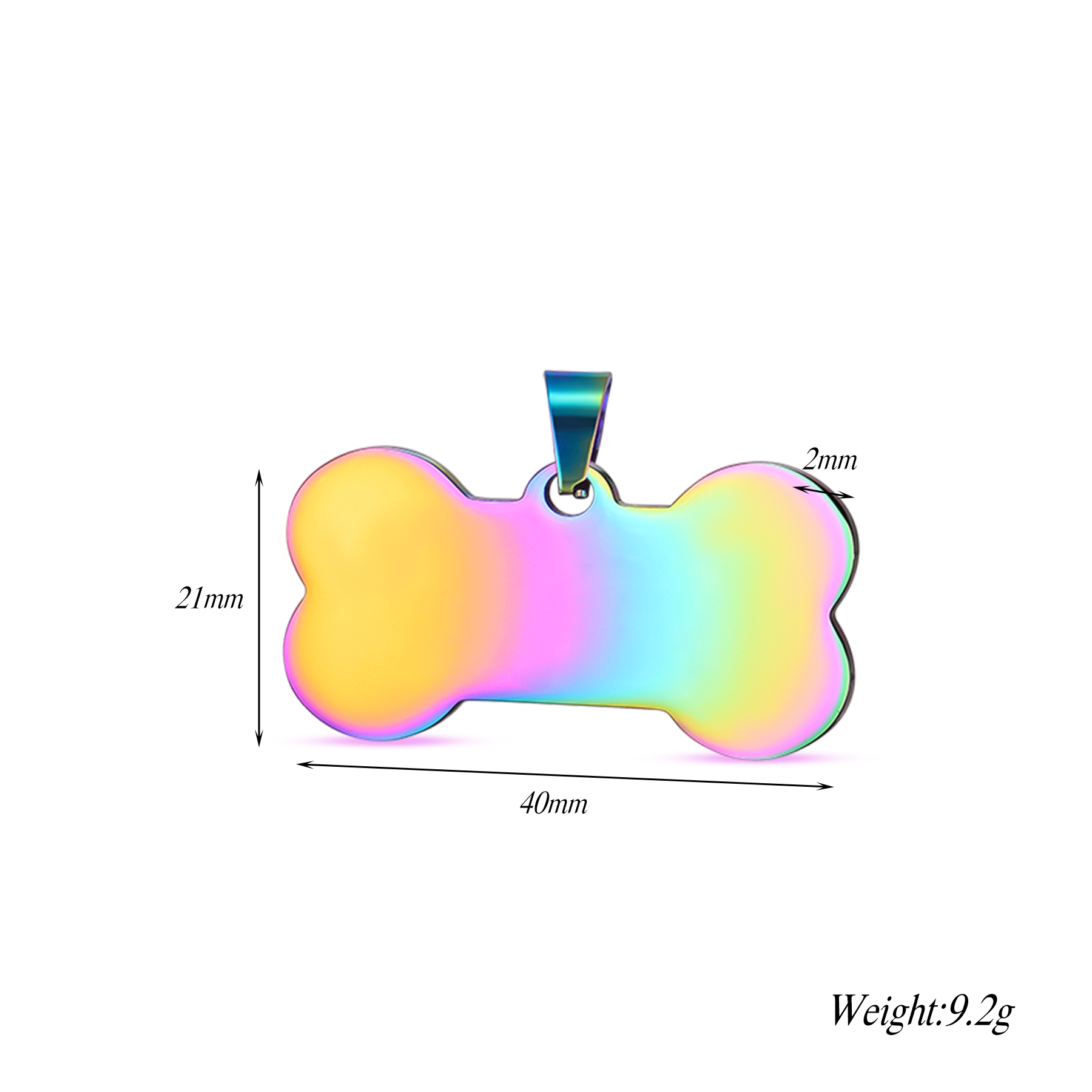 Multicolore 21x40mm