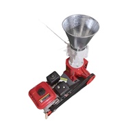 Nouvelle petite machine à granulés d'aliments pour animaux, modèle à essence, portable et destinée à l'exportation pour poulets, canards, oies, bovins