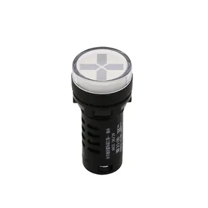 AD16-22W 22mm 220 volt led red green dual colo waterproof Plastic indicator light