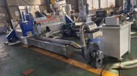 Type d'économie Double vis granulateur refroidissement par eau PE film plastique granulateur recycler Machine SJ140/130