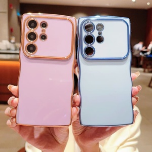 เคส TPU ชุบด้วยไฟฟ้ารูปหัวใจหยักเป็นคลื่นขนาดใหญ่สำหรับซัมซุง S24 S25 S22 S23สำหรับซัมซุง A15 A14 A16 A24 A26เคสโทรศัพท์ - Product Image 2