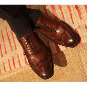 รองเท้าอ็อกซ์ฟอร์ดทรงเหลี่ยมสีดำ หนังแท้ทั้งชิ้น แบบผูกเชือก ระบายอากาศได้ดี กันลื่น น้ำหนักเบา เหมาะสำหรับใส่ทำงานหรือโอกาสทางการ - Product Image 4