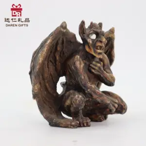 Modèles en résine Statue Décoration de la maison Satan Démon Halloween Jardin Artisanat en résine artisanale
