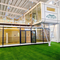 Cabane préfabriquée Apple de luxe, élégante et insonorisée, pour hôtel, gîte, hôtel de charme, site de glamping en plein air