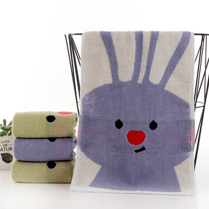 Serviette pour bébé Kim Ryan 25x50 cm en pur coton brodé motif dessin animé, douce et absorbante, pour le visage des nourrissons, usage domestique - Product Image 4