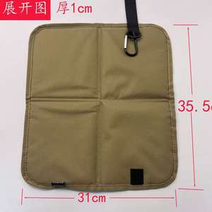 Coussin de siège pliable pour l'extérieur, 4 cm d'épaisseur, imperméable, portable, isolant, pour randonnée, camping, pique-nique - Product Image 3