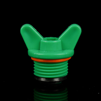 Bouchons de qualité en PVC bouchon à filetage mâle raccord de conduites d'eau en plastique vert vente en gros