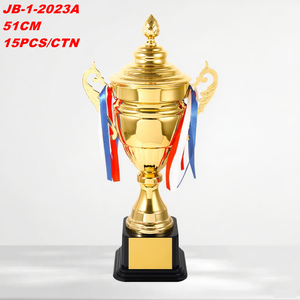 Trofeo de equipo de fútbol de metal al por mayor, trofeo de jugador de fútbol de metal, premios de eventos comunitarios, premios de Liga económicos - Product Image 4