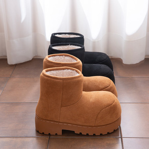 <span class=keywords><strong>Botas</strong></span> <span class=keywords><strong>de</strong></span> nieve <span class=keywords><strong>de</strong></span> cabeza grande a la moda para mujer Zapatos descalzos cálidos acolchados y <span class=keywords><strong>de</strong></span> suela gruesa <span class=keywords><strong>de</strong></span> Invierno para mujer - Product Image 6