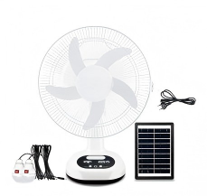 Ventilateur de camping avec lumière, rechargeable solaire, lumière solaire de camping, deux mini ventilateurs électriques solaires USB - Product Image 2