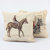 Housse de coussin et taie d'oreiller en jacquard tissé avec broderie personnalisée, design personnalisé, 45x45 cm, coton/polyester, usage domestique