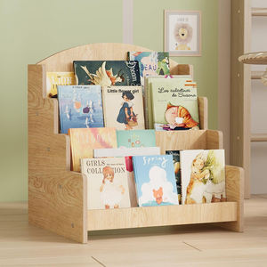 Estantería de Madera de 4 Niveles para Libros Infantiles, Librería Montessori Mini para Niños, Estante de Exhibición de Libros para Guardería - Product Image 3