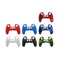Housse en silicone imitation cuir pour contrôleur Sony PS5 étui de protection pour contrôleur PS5 housse en silicone givré en gros