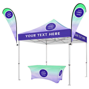 Tenda Pop-Up Personalizzata in Alluminio 10x10 Resistente, Monostrato Esagonale, Gazebo Pubblicitario per Eventi al Chiuso con Opzione di Stampa Logo - Product Image 1