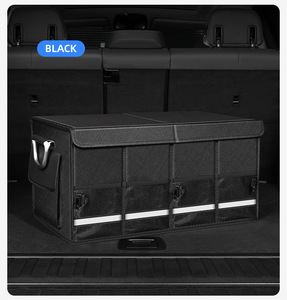 Organisateur de coffre de voiture de luxe antidérapant en tissu Oxford, sac de rangement pour coffre, organisateur de siège de voiture, outil de rangement - Product Image 5