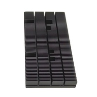 Fabricant chinois de grands dissipateurs thermiques à ailettes rainurées, dissipateur thermique à ailettes collées 500 Watts pour LED, dissipateur thermique personnalisé, grand dissipateur thermique