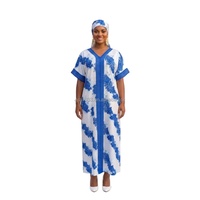 Robes décontractées à imprimé floral africain pour femmes, grandes tailles, prêtes à être expédiées, avec faible MOQ, style Boubou Dubaï, longues, avec hijab, abaya, djellaba