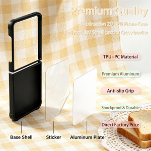 NOVELSUB per Samsung <span class=keywords><strong>Galaxy</strong></span> <span class=keywords><strong>Z</strong></span> Flip 8, Cover per Telefono Personalizzabile in TPU 2D con Inserto in Alluminio per Sublimazione - Product Image 3