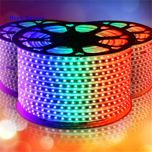 Ip65 WiFi <span class=keywords><strong>220</strong></span> <span class=keywords><strong>voltios</strong></span> 60led/M <span class=keywords><strong>220</strong></span> V 100 m/rollo <span class=keywords><strong>220</strong></span> V 240V 5050 exterior impermeable WiFi potencia flexible RGB tira de luz <span class=keywords><strong>LED</strong></span> - Product Image 1