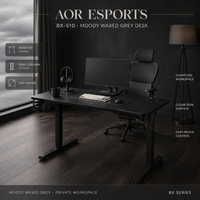 Bureau debout électrique AOR en MDF, hauteur réglable, poste de travail informatique pour bureau à domicile, structure métallique durable, vente en gros usine