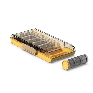 Nuevo Organizador de Pastillas Mensual con 21 Compartimentos Codificados por Color, Seguro y Elegante, con Tapas Herméticas para 3 Tomas Diarias - Product Image 1