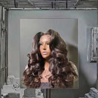 Perruques Lace Front en cheveux humains vietnamiens bruts, ondulation 3D, sans colle, avec dentelle frontale HD, vente en gros pour femmes noires
