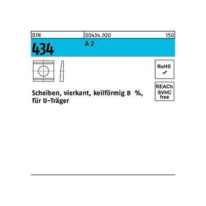 Arandela plana DIN 434 vierkant keilförmig - Product Image 1