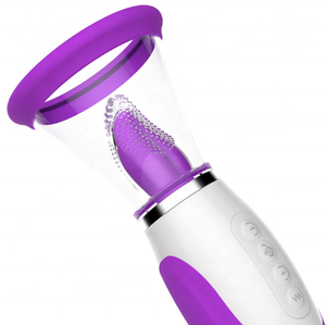Vibrator lidah listrik, cangkir isap vagina payudara, Vibrator Oral, <span class=keywords><strong>Stimulator</strong></span> orgasme seksi bergetar ganda - Product Image 6