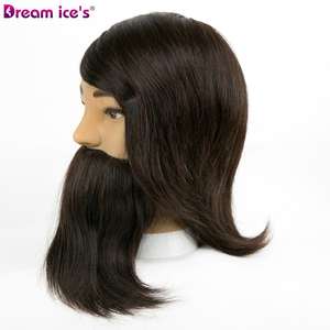 <span class=keywords><strong>Tête</strong></span> de mannequin d'entraînement pour homme DREAM.ICE, 100% <span class=keywords><strong>cheveux</strong></span> humains chinois, <span class=keywords><strong>cheveux</strong></span> <span class=keywords><strong>afro</strong></span>, coupe de <span class=keywords><strong>cheveux</strong></span>, coiffure, cosmétologie, 35 cm, 220% de tissage de <span class=keywords><strong>cheveux</strong></span> - Product Image 3