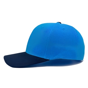 Casquette de baseball bleue à 6 panneaux, couleur contrastante, ajustée, décontractée, en coton, style uni, pour adulte, toutes saisons - Product Image 6
