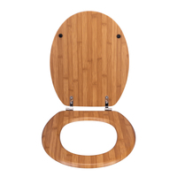 Salle de bain Eco Friend Bambou Bois Naturel Bambou Siège de Toilette Rond 18 "Norme Européenne