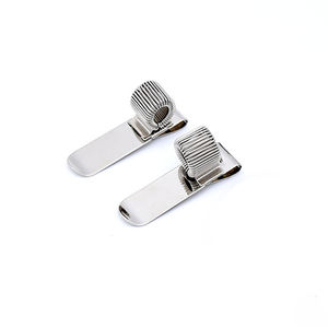 Clip metálico para bolígrafo de viaje, clip plateado portátil de 3 anillos porosos para bolígrafo, clip de resorte para sujetar bolígrafos - Product Image 4
