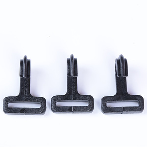 Trung Quốc Nhà máy cung cấp cổ điển đen mini POM móc điều chỉnh với vòng lặp cho lều phụ kiện Carabiner clip móc - Product Image 2