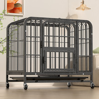 Cage pour chien de grande taille très résistante, cage pour chien de petite, moyenne et grande taille, tube carré en fil métallique, niche pour chien pour intérieur et extérieur, tous les types