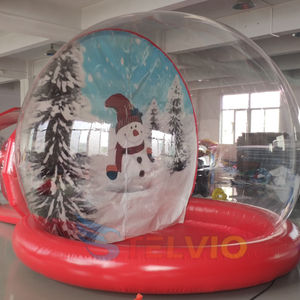 터널 거대한 풍선 투명 스노우 글로브 배경과 크리스마스 풍선 인간 크기 스노우 글로브 사진 부스 - Product Image 2