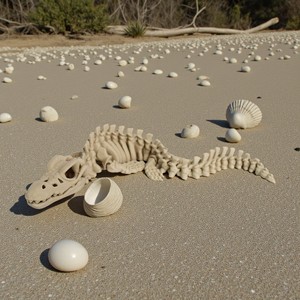 Squelette de mosasaure imprimé en 3D Vashine pour enfants, matériau PLA adapté aux enfants, collection de jouets, jouets d'animaux en os de dinosaure - Product Image 4