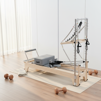 2026 Demi-trapèze portable en bois d'érable massif de haute qualité pour Reformer Pilates, pour studio de Pilates, améliorant la performance et l'équilibre en fitness