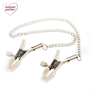 Pinces à tétons en acier inoxydable avec chaîne métallique, pinces mammaires, pinces à tétons pour esclaves sexuels, jouets sexuels, style pour couples - Product Image 6